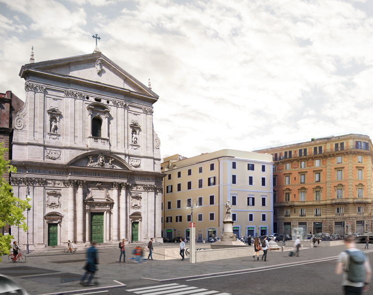 Metro C- render - stazione Chiesa Nuova