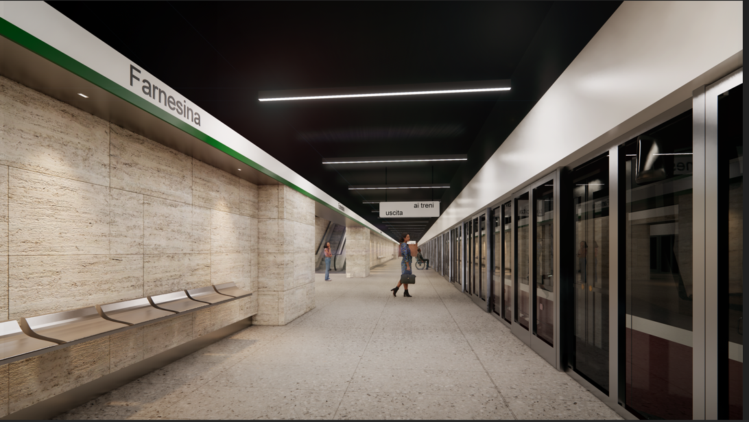 Metro C - T1 Stazione Farnesina